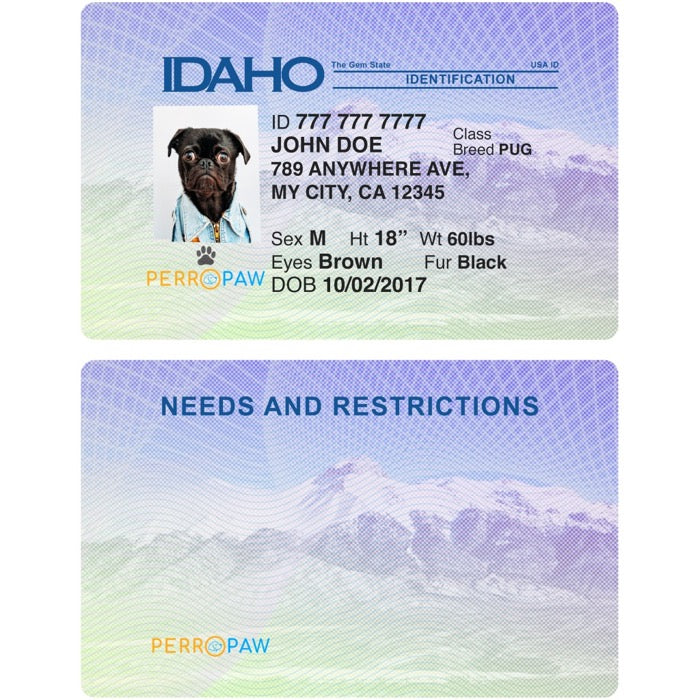 Idaho Pet Tag