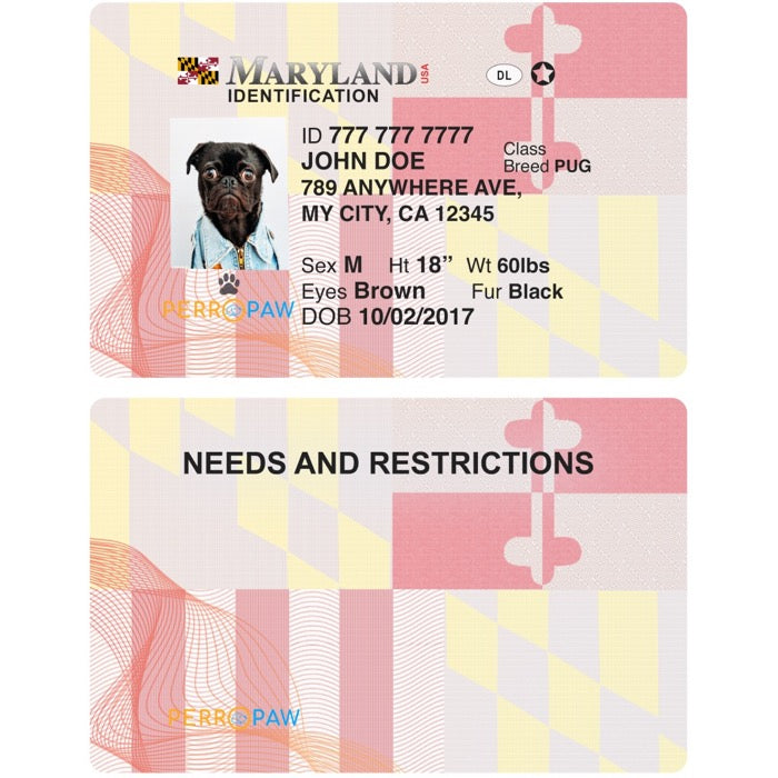 Maryland Pet Tag