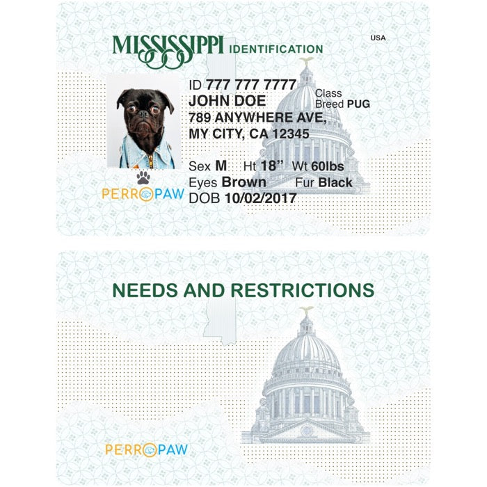 Mississippi Pet Tag