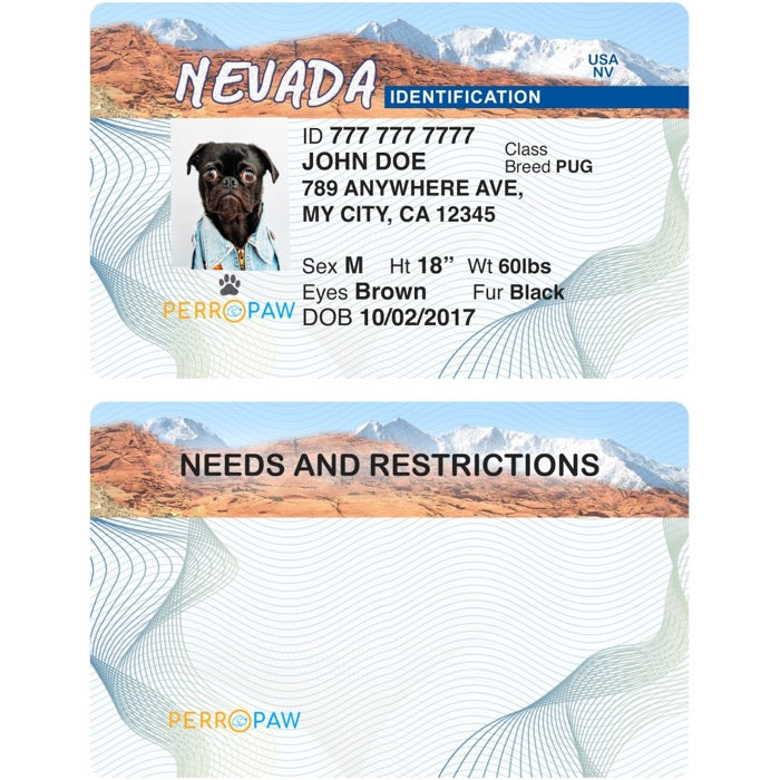 Nevada Pet Tag