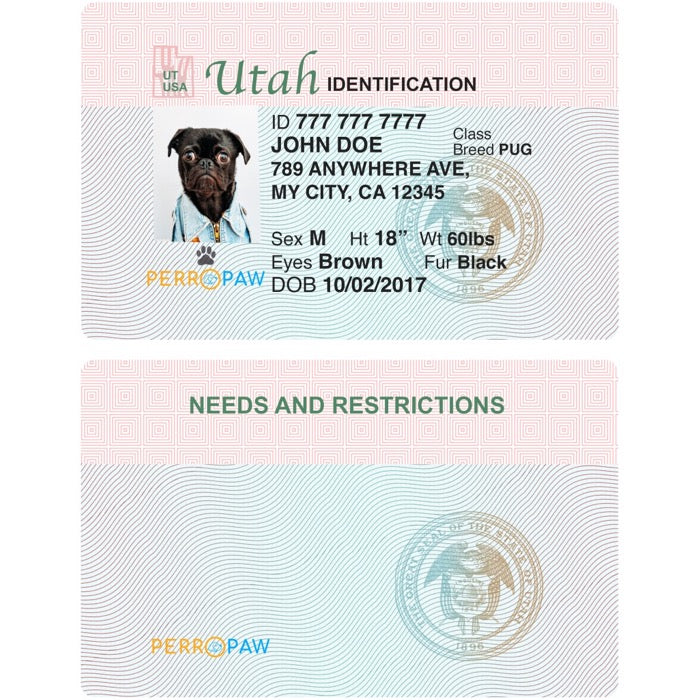 Utah Pet Tag